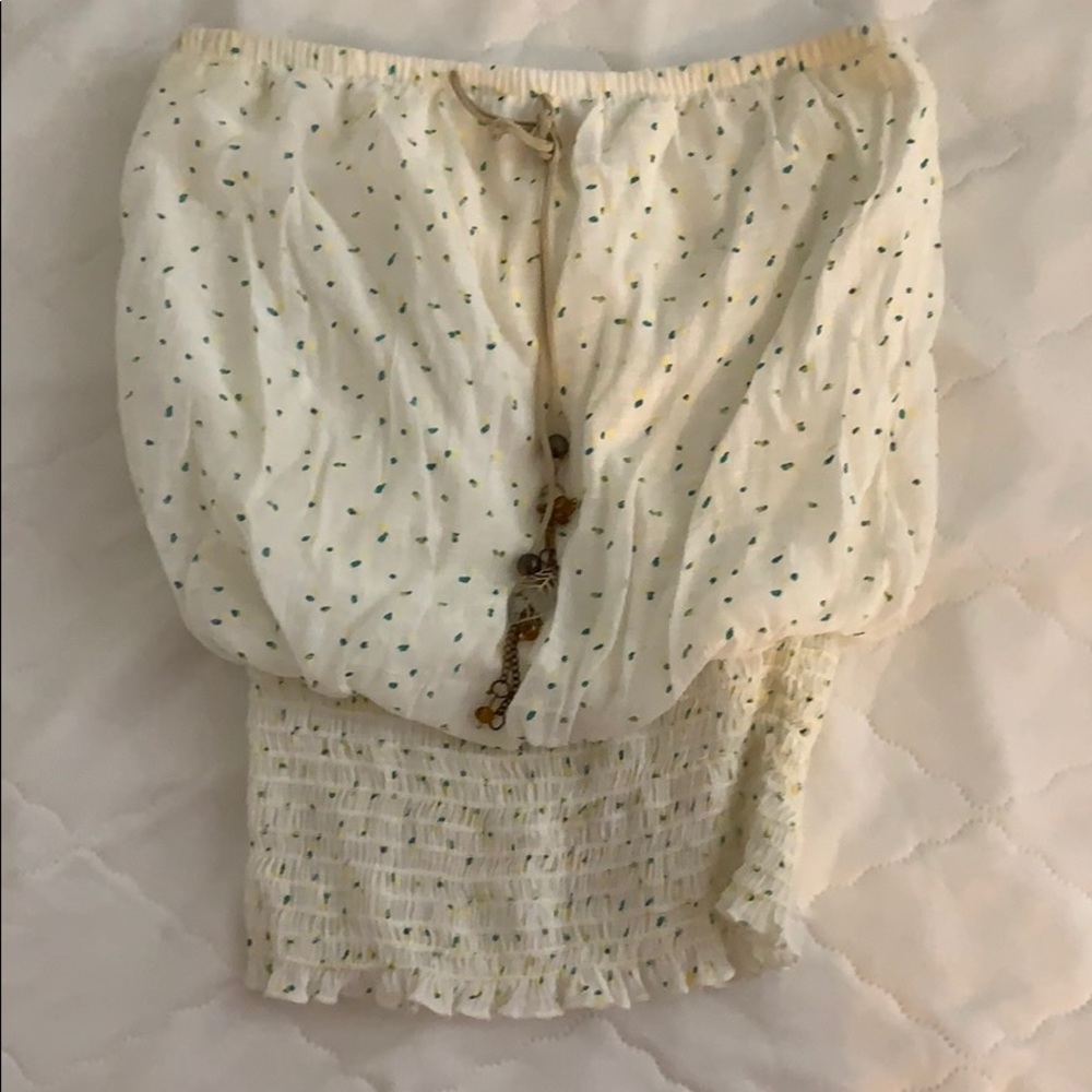 Strapless shirt